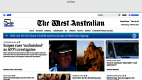 What Thewest.com.au website looked like in 2021 (3 years ago)