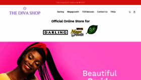 What Thedivashop.ng website looked like in 2021 (3 years ago)