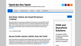What Tajwid.web.id website looked like in 2021 (3 years ago)
