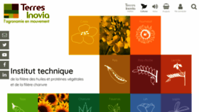 What Terresinovia.fr website looked like in 2021 (3 years ago)