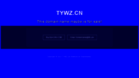 What Tywz.cn website looked like in 2021 (3 years ago)