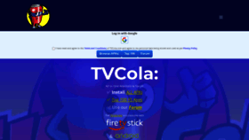 What Tvcola.com website looked like in 2021 (3 years ago)