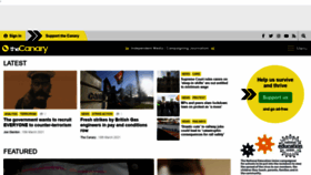What Thecanary.co website looked like in 2021 (3 years ago)