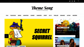 What Themesong.info website looked like in 2021 (3 years ago)