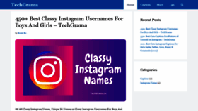 What Techgrama.in website looked like in 2021 (5 years ago)