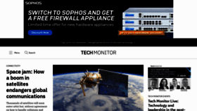 What Techmonitor.ai website looked like in 2021 (3 years ago)