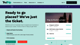What Trutrip.co website looked like in 2021 (5 years ago)