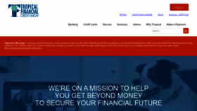 What Tropicalfcu.com website looked like in 2021 (3 years ago)