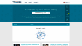 What Tempail.com website looked like in 2021 (3 years ago)