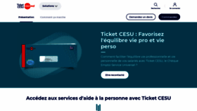 What Ticket-cesu.fr website looked like in 2021 (3 years ago)