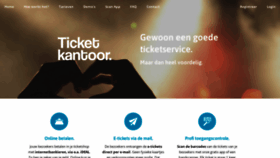 What Ticketkantoor.nl website looked like in 2021 (3 years ago)