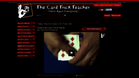 What Thecardtrickteacher.com website looked like in 2021 (3 years ago)