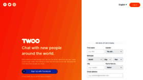 What Twoo.com website looked like in 2021 (3 years ago)