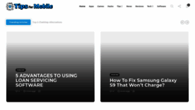 What Tipsformobile.com website looked like in 2021 (4 years ago)
