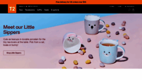 What T2tea.com website looked like in 2021 (3 years ago)