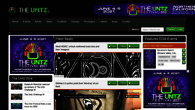 What Theuntz.com website looked like in 2021 (3 years ago)
