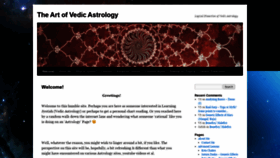 What Theartofvedicastrology.com website looked like in 2021 (3 years ago)