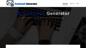 What Trashmailgenerator.de website looked like in 2021 (3 years ago)