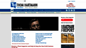 What Thomhartmann.com website looked like in 2021 (3 years ago)