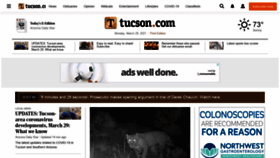 What Tucson.com website looked like in 2021 (3 years ago)