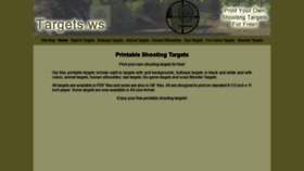 What Targets.ws website looked like in 2021 (3 years ago)