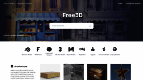 What Thefree3dmodels.com website looked like in 2021 (3 years ago)