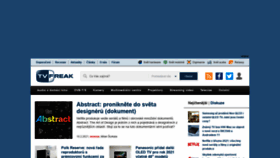What Tvfreak.cz website looked like in 2021 (3 years ago)