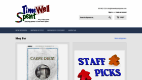 What Timewellspentgames.com website looked like in 2021 (3 years ago)