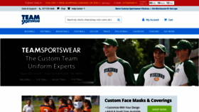 What Teamsportswear.com website looked like in 2021 (3 years ago)
