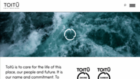 What Toitu.co.nz website looked like in 2021 (3 years ago)