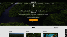 What Tropenbos.org website looked like in 2021 (4 years ago)
