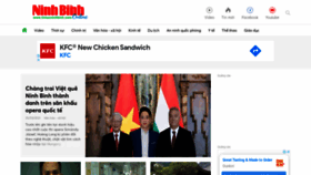What Tintucninhbinh.com website looked like in 2021 (3 years ago)