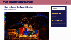 What Thefrontlinemovie.com website looked like in 2021 (3 years ago)