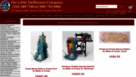 What Thelittledollhousecompany.com website looked like in 2021 (3 years ago)