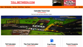 What Tollbetween.com website looked like in 2021 (3 years ago)