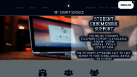 What Tiftschools.com website looked like in 2021 (3 years ago)
