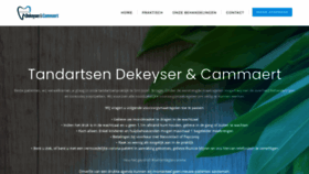 What Tandartsdekeyser.be website looked like in 2021 (3 years ago)