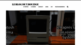What Theobouzige.com website looked like in 2021 (3 years ago)