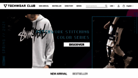 What Techwearclub.com website looked like in 2021 (3 years ago)