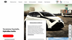 What Toyota.fi website looked like in 2021 (3 years ago)