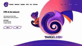 What Targeleon.com website looked like in 2021 (3 years ago)