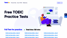 What Toeic4u.com website looked like in 2021 (3 years ago)