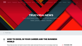 What Trueviralnews.com website looked like in 2021 (3 years ago)