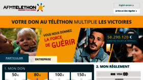 What Telethon.fr website looked like in 2021 (3 years ago)