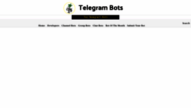 What Telegrambots.org website looked like in 2021 (3 years ago)