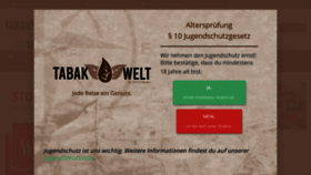 What Tabak-welt.de website looked like in 2021 (3 years ago)