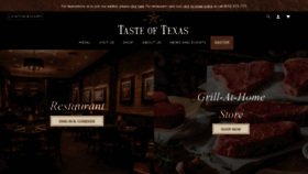 What Tasteoftexas.com website looked like in 2021 (3 years ago)