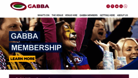 What Thegabba.com.au website looked like in 2021 (3 years ago)