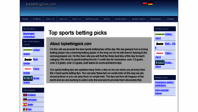 What Topbettingpick.com website looked like in 2021 (3 years ago)