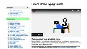 What Typing-lessons.org website looked like in 2021 (3 years ago)
